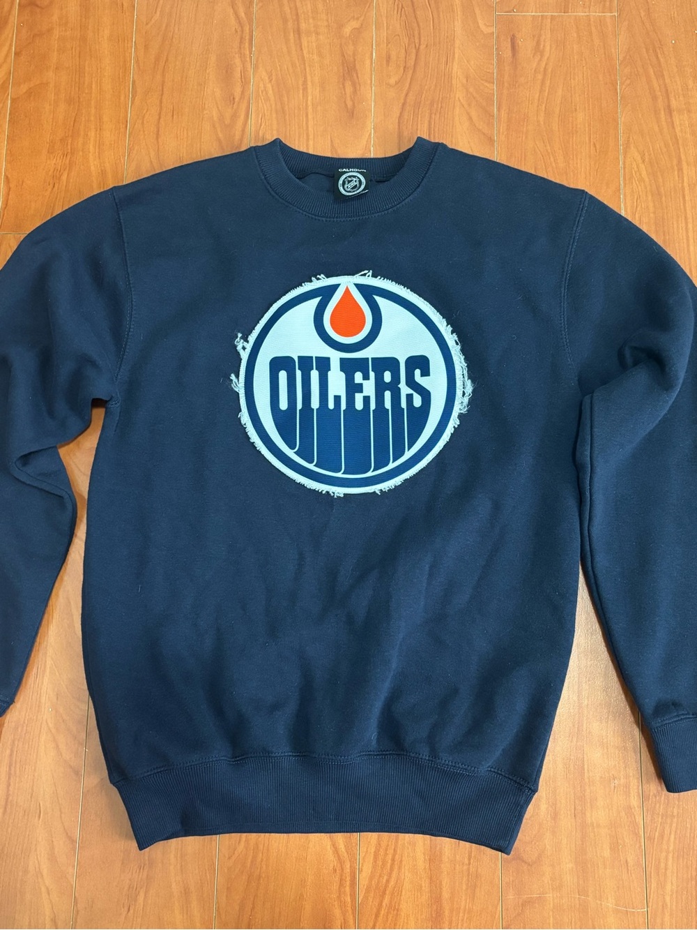 Edmonton Oilers Crewneck Calhoun Sweatshirt - Size Medium